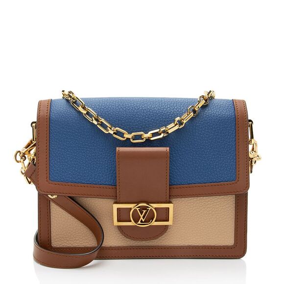 Louis Vuitton Handbags - Louis Vuitton Taurillon Leather Dauphine MM Shoulder Bag